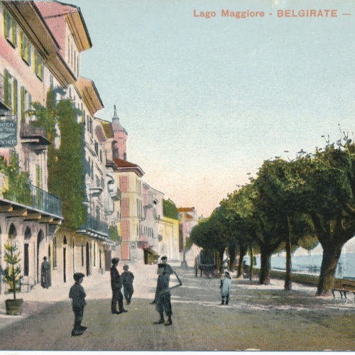 AK aus Belgirate Via Principale Italien Ansichtskarte (15449)