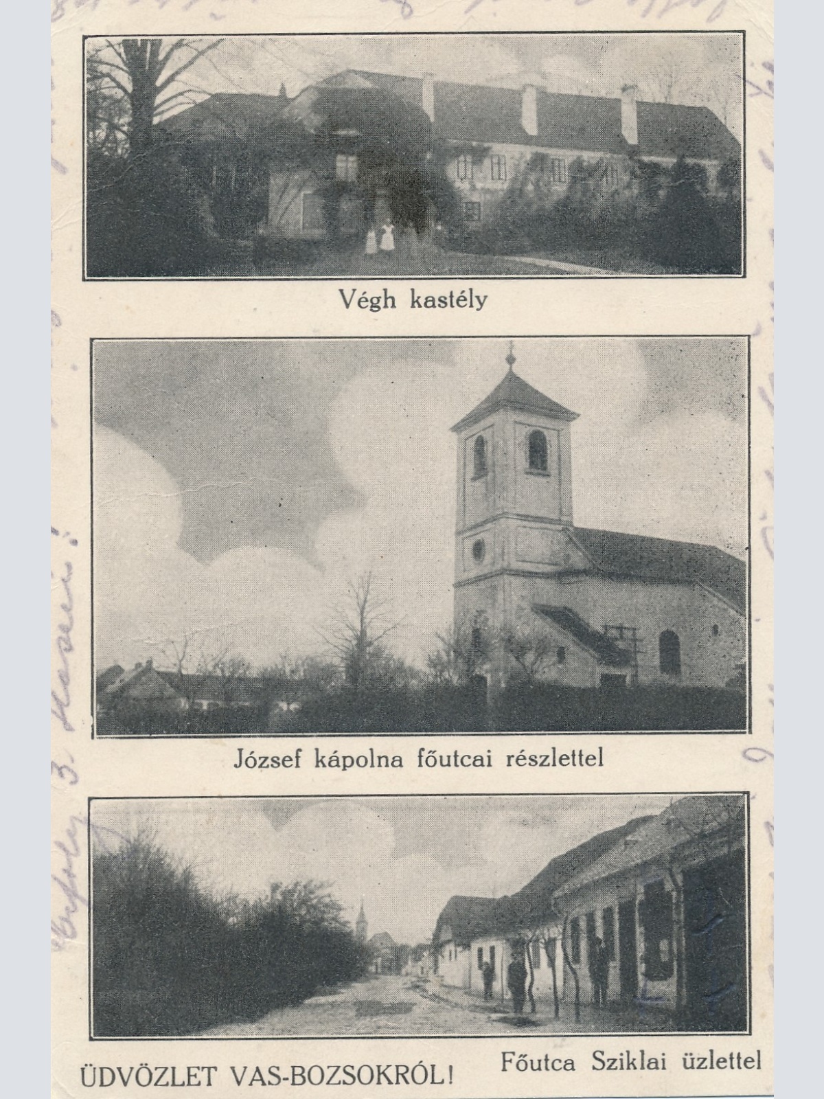 AK aus Vas Bozsokrol Vegh Kastely Ungarn Ansichtskarte (15293)