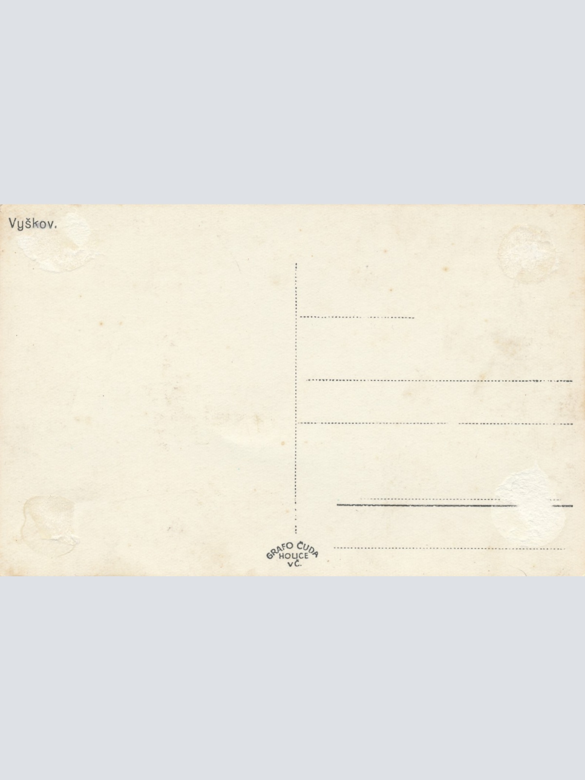 AK aus Vyskov Tschechoslowakei Ansichtskarte (15301)