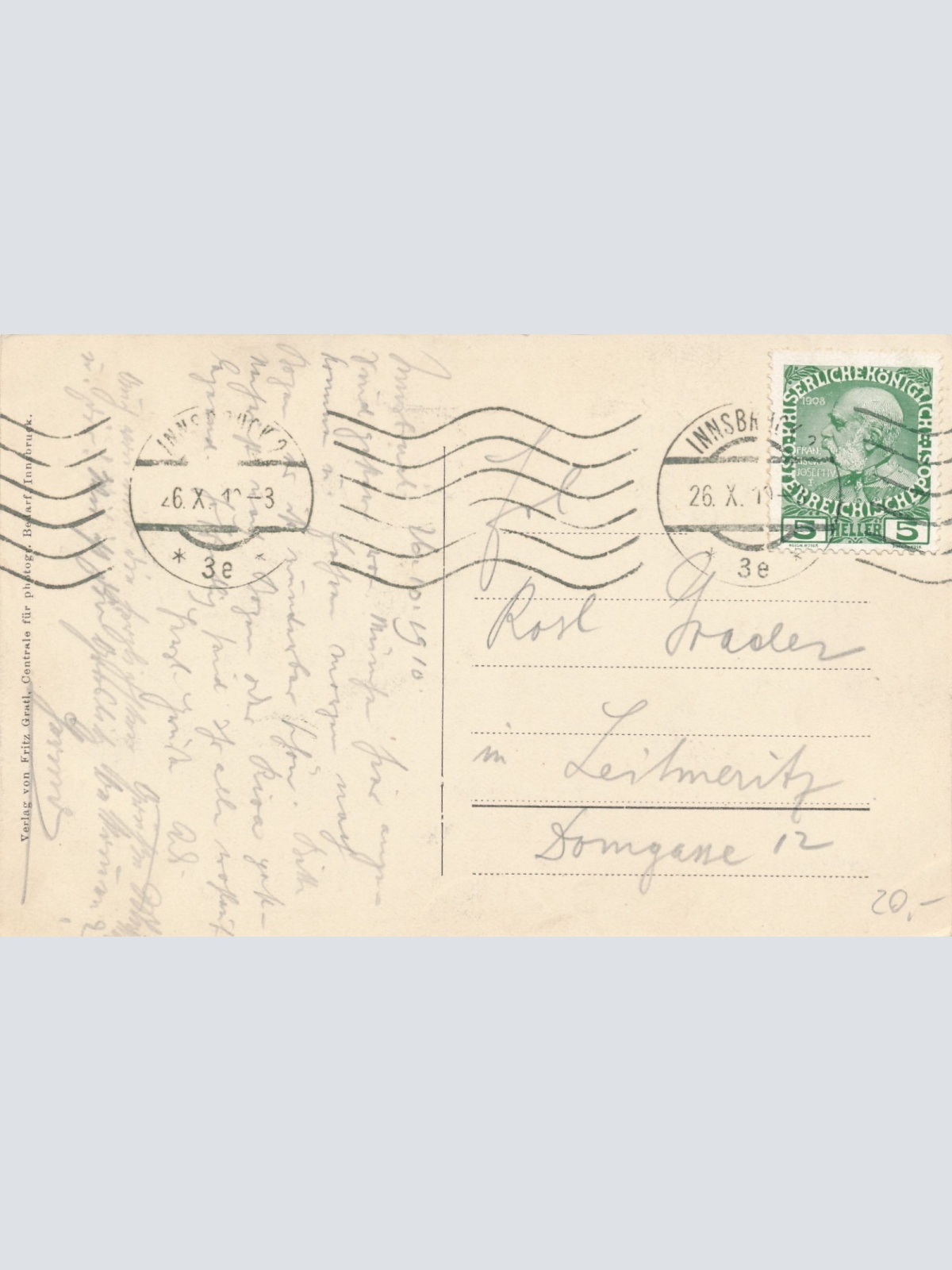 AK aus Innsbruck Maria Theresienstrasse Tirol Ansichtskarte (16124)