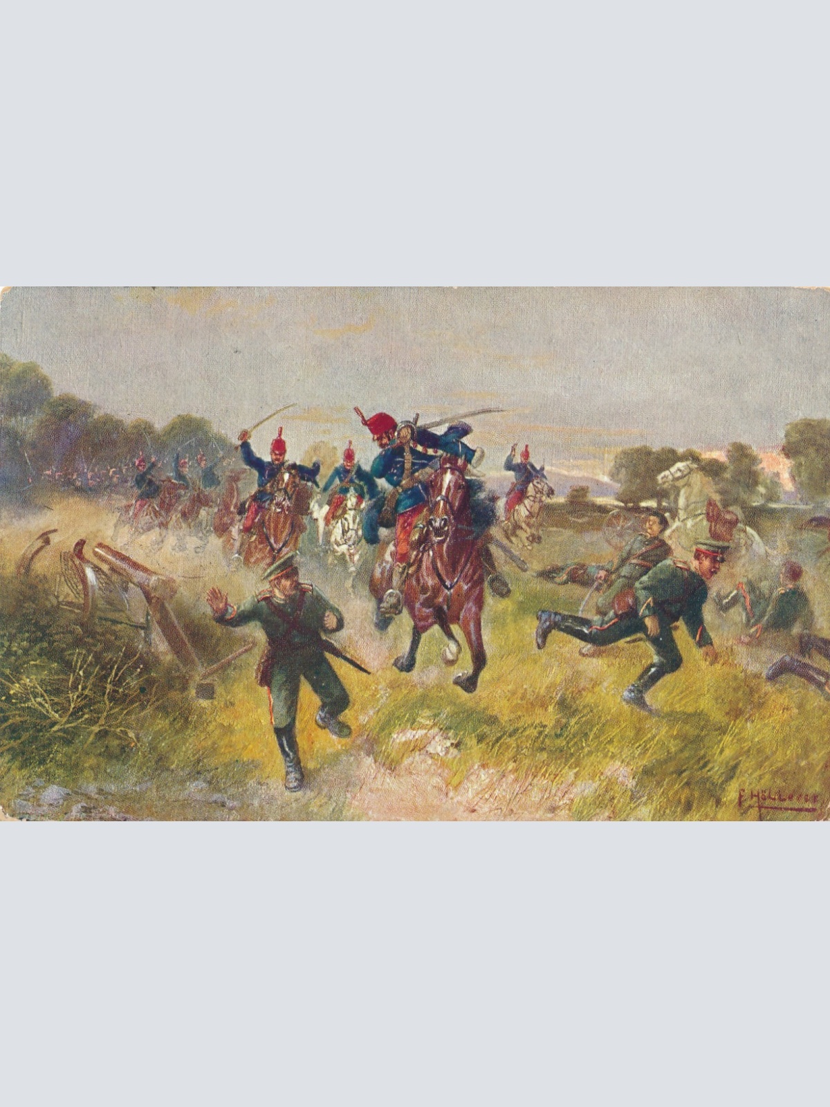 AK Militaria Die Roten Teufel kommen ! (16020)