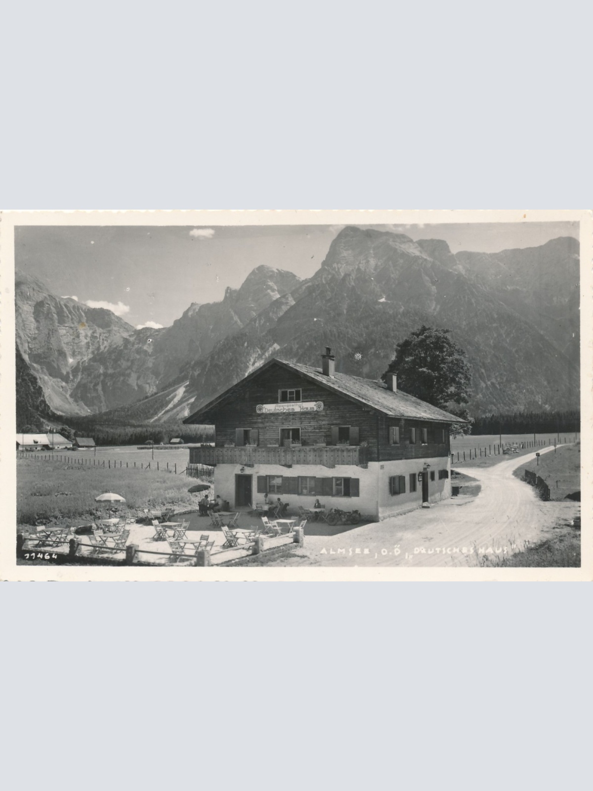 AK vom Almsee Deutsches Haus Oberösterreich Ansichtskarte (15470)