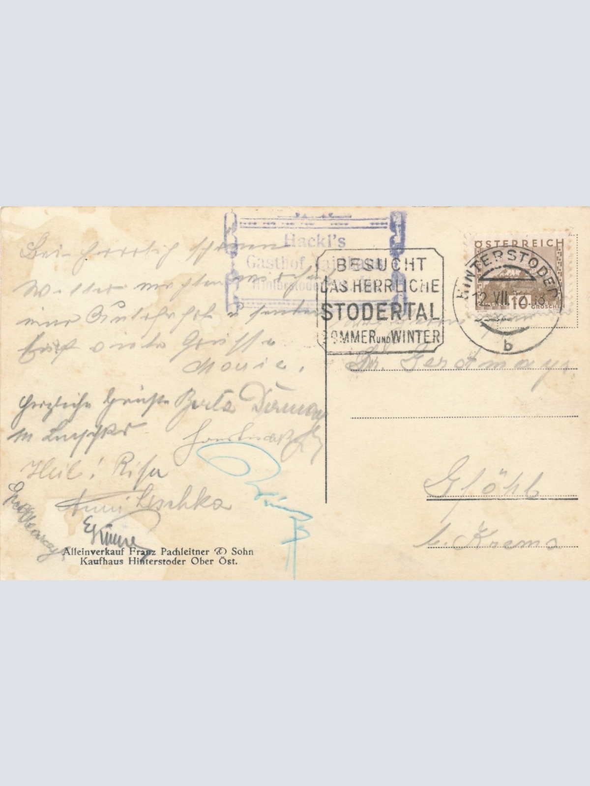 AK aus Hinterstoder Posterlucke Oberösterreich Ansichtskarte (15473)