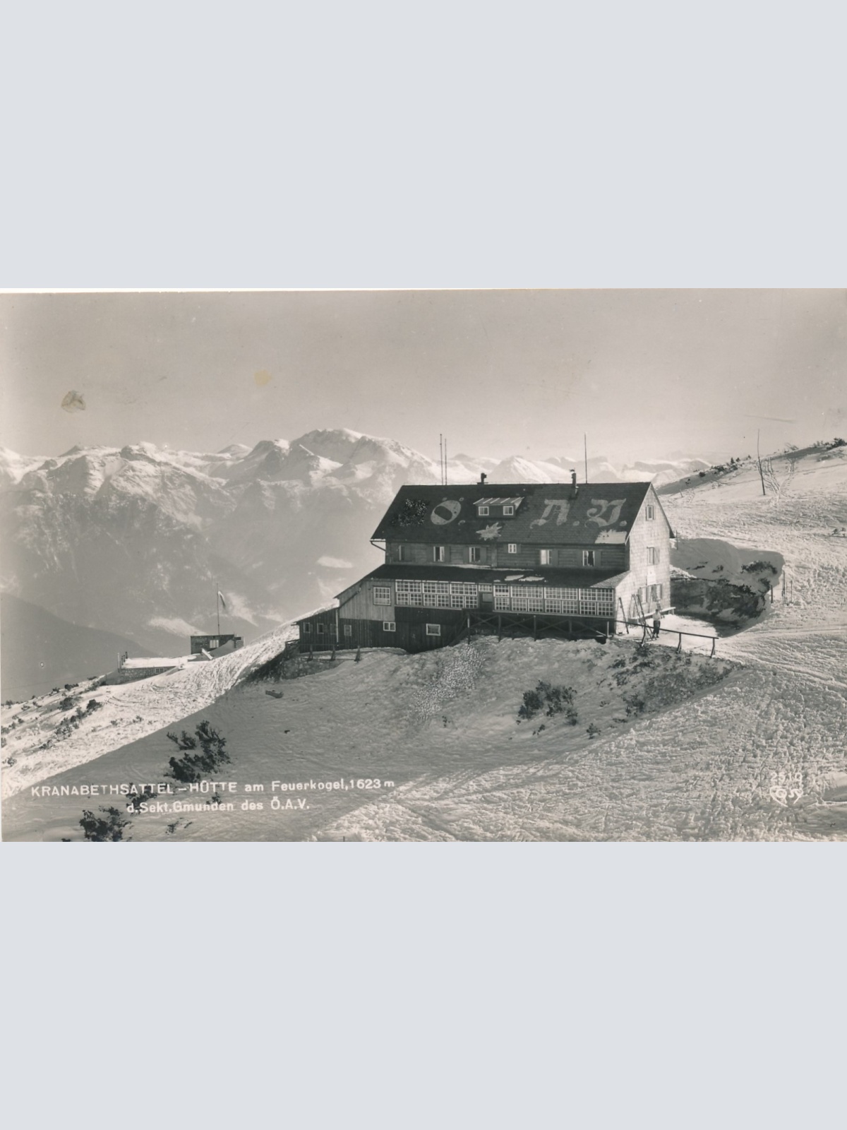 AK von der Kranabethsattel Hütte Oberösterreich Ansichtskarte (15477)