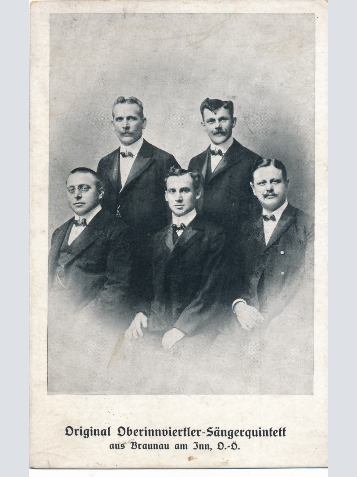 AK vom Oberinnviertler Sängerquintett Annodazumals (15445)