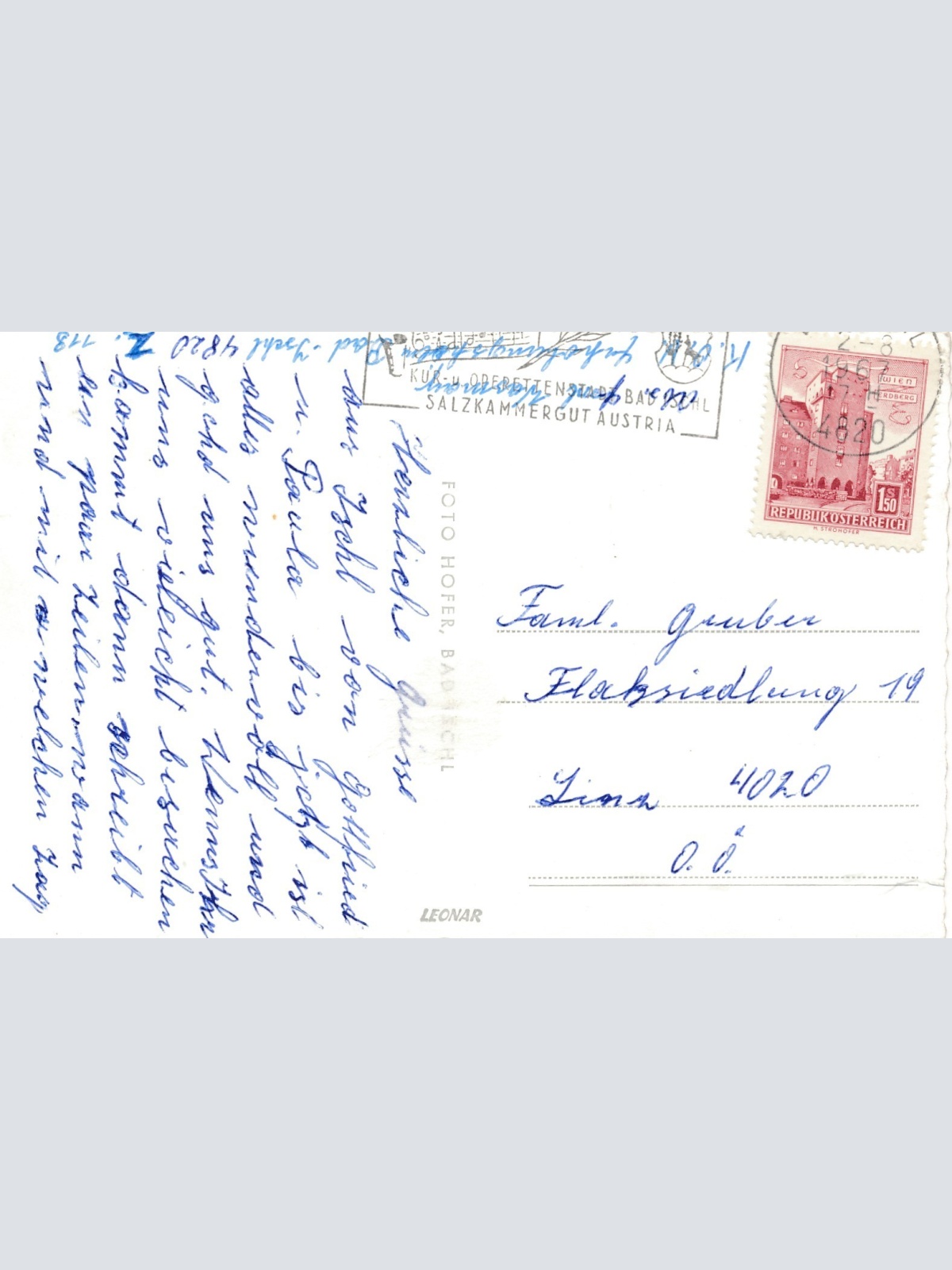 AK aus Bad Ischl K.O.V Erholungsheim Oberösterreich Ansichtskarte (15464)