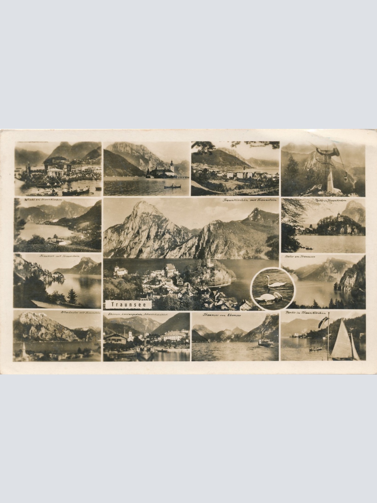 AK der Traunsee Mehrbildkarte Oberösterreich Ansichtskarte (15495)