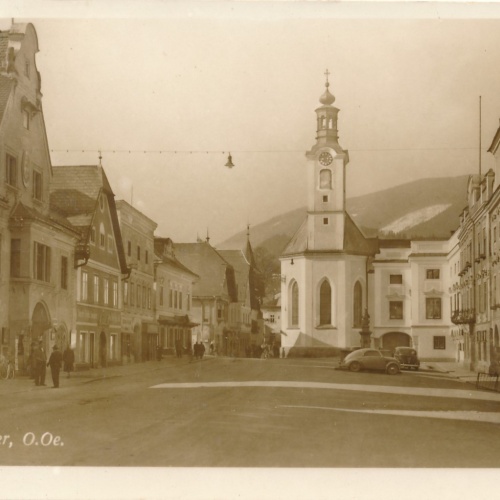 AK aus Weyer Strassenansicht Oberösterreich Ansichtskarte (15488)