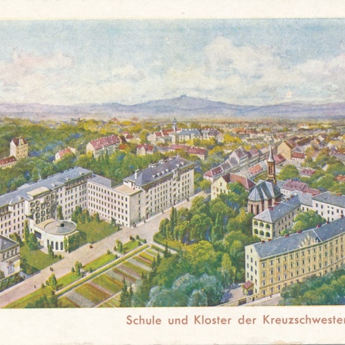 AK aus Linz Schule und Kloster Oberösterreich Ansichtskarte (15376)