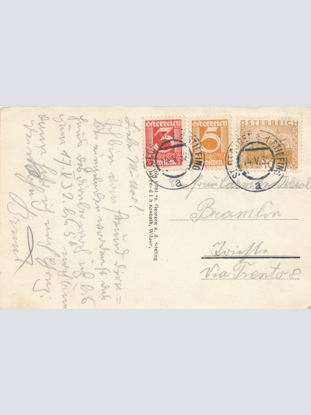 AK aus St. Georgen an der Stiefing mit Schulhau Steiermark Ansichtskarte (15355)