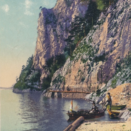 AK aus Gmunden Miesweg am Traunstein Oberösterreich Ansichtskarte (15402)