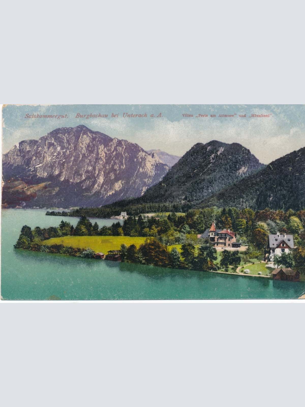 AK aus Burgbachau bei Unterach Oberösterreich Ansichtskarte (15572)