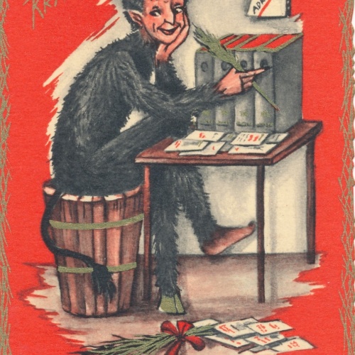 Glückwunschkarte Krampus Ansichtskarte (15641)