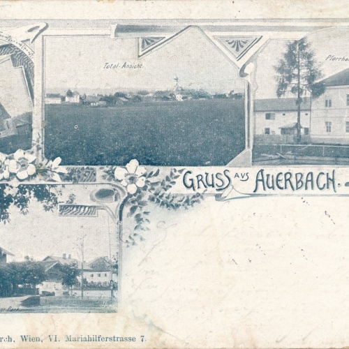 AK gruss aus Auerbach mit Gasthaus Kaiser Park Ansichtskarte (15191)