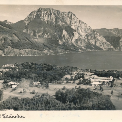 AK aus Gmunden mit Traunstein OÖ Ansichtskarte (15628)