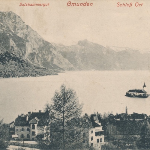 AK aus Gmunden Schloß Ort OÖ Ansichtskarte (15613)