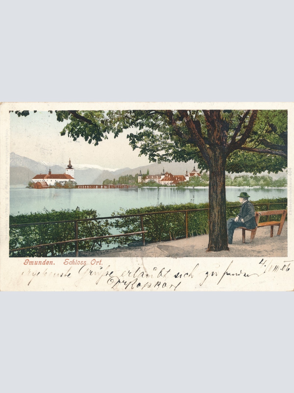 AK aus Gmunden Schloss Ort OÖ Ansichtskarte (15625)