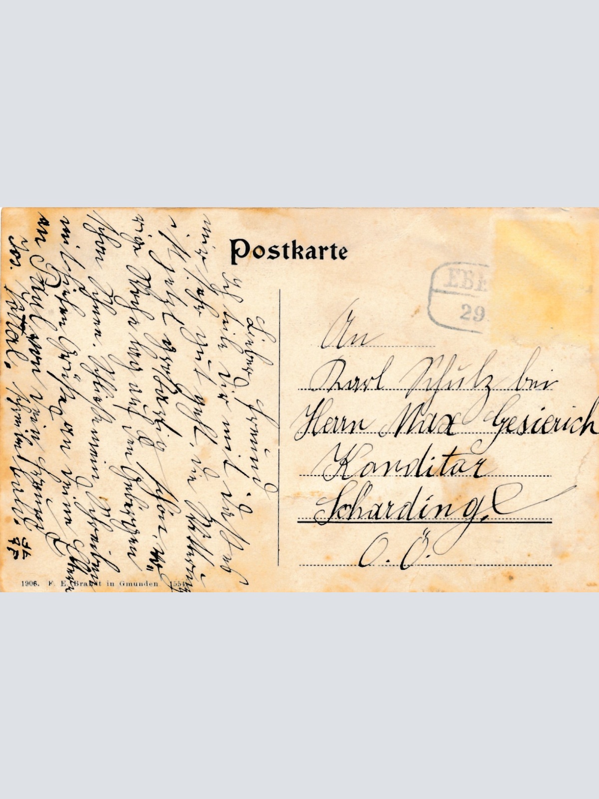 AK aus Ebensee Landungsplatz OÖ Ansichtskarte (15621)