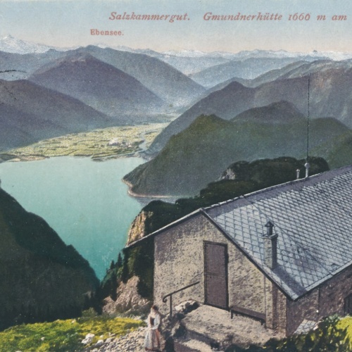 AK aus Gmunden Gmundnerhütte OÖ Ansichtskarte (15622)