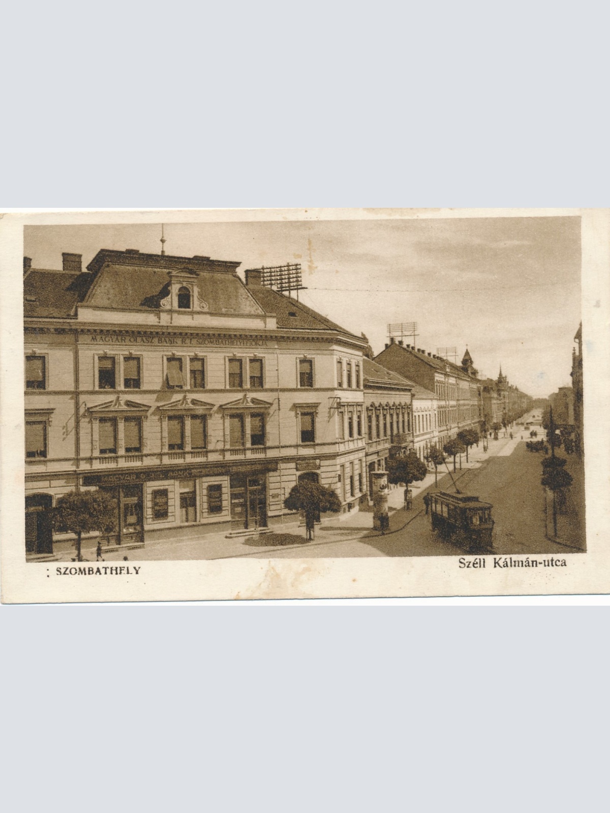 AK aus Szombathely Szell Kalman-utca Ungarn Ansichtskarte (15175)