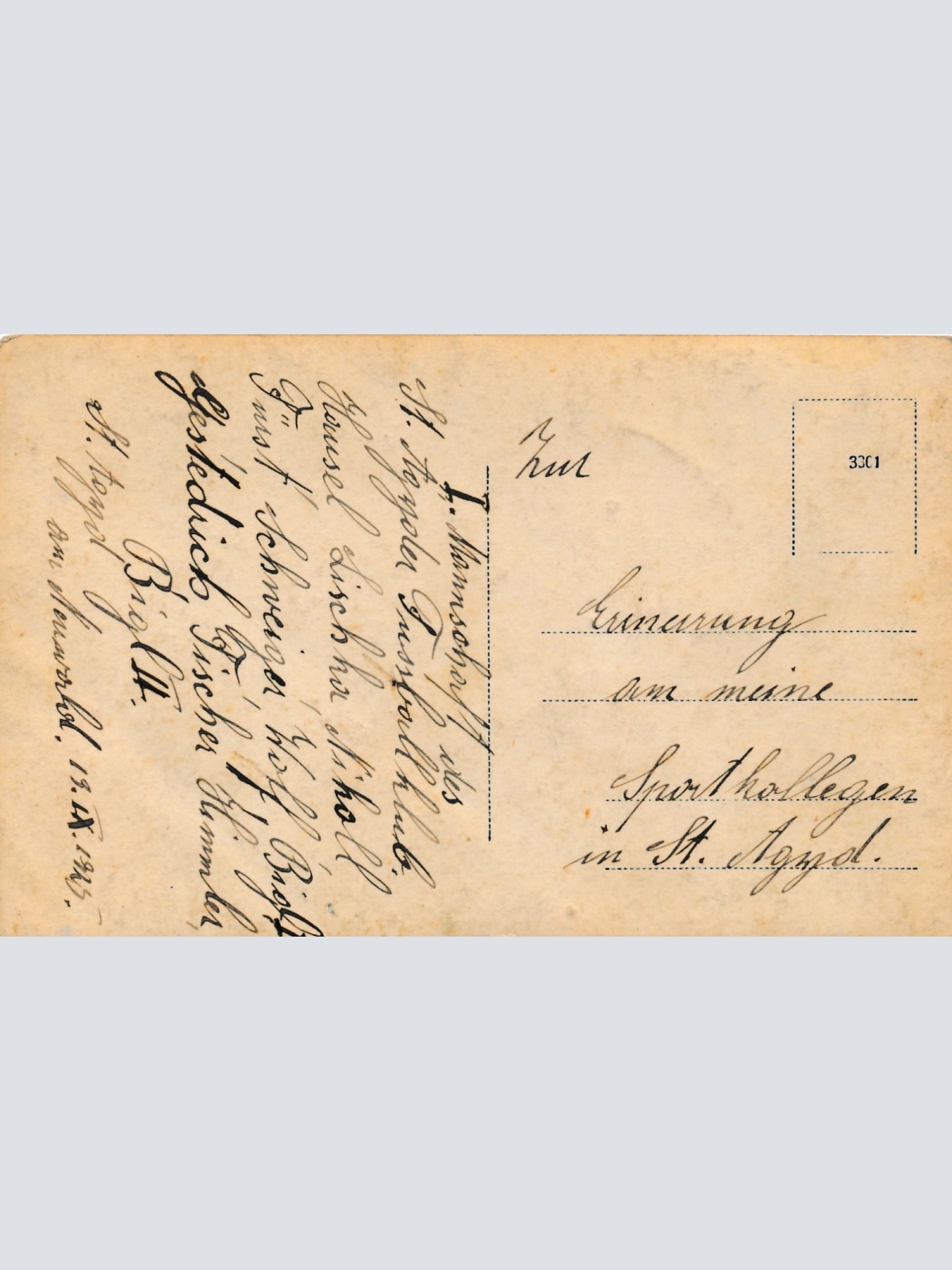 AK aus St. Aegyd am Neuwald I. Fussballmannschaft Ansichtskarte (15179)