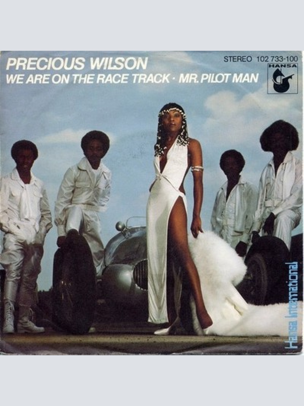 7", Single Precious Wilson - We Are On The Race Track / Mr. Pilot Man