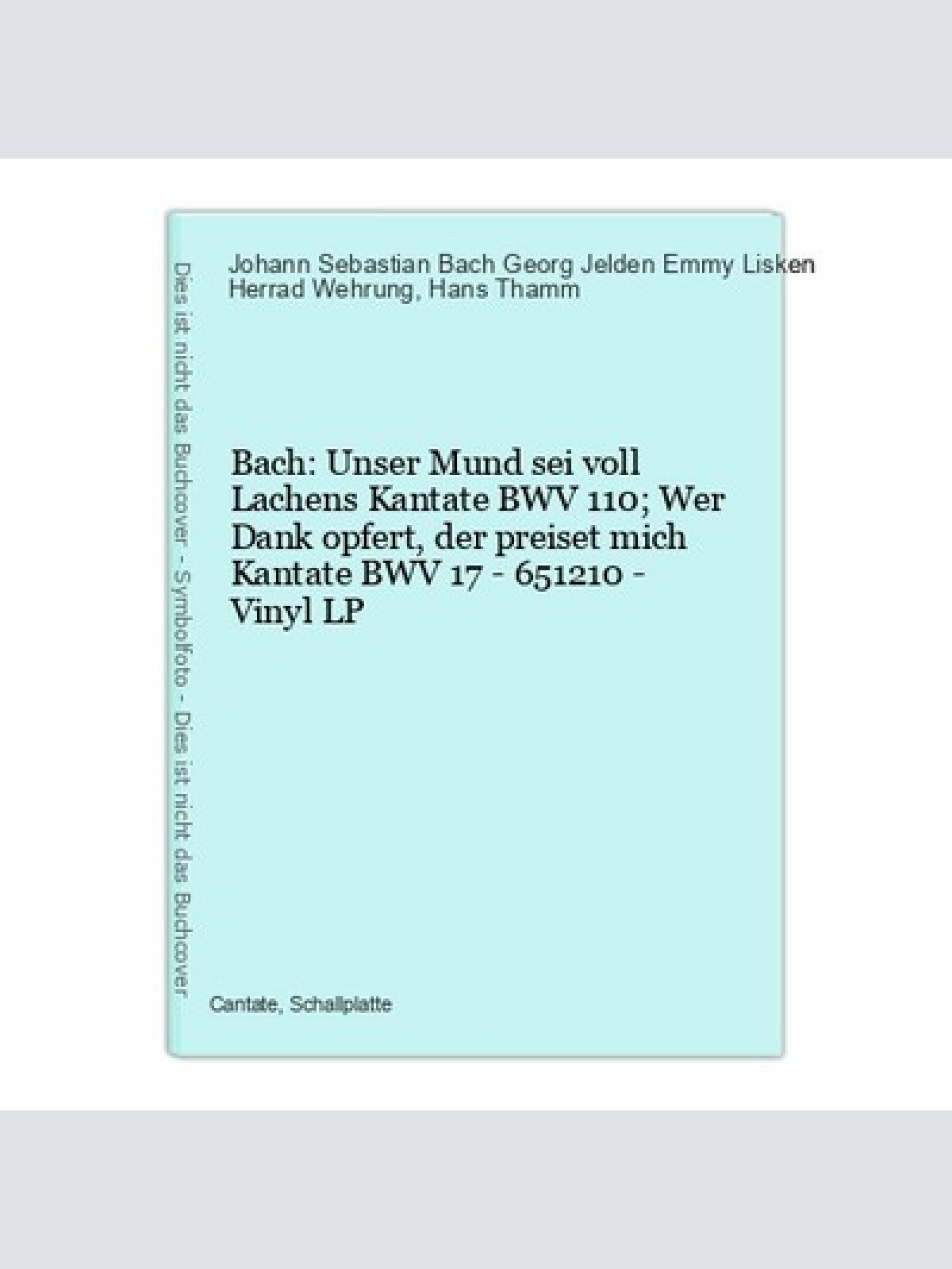 Bach: Unser Mund sei voll Lachens Kantate BWV 110; Wer Dank opfert, der preiset