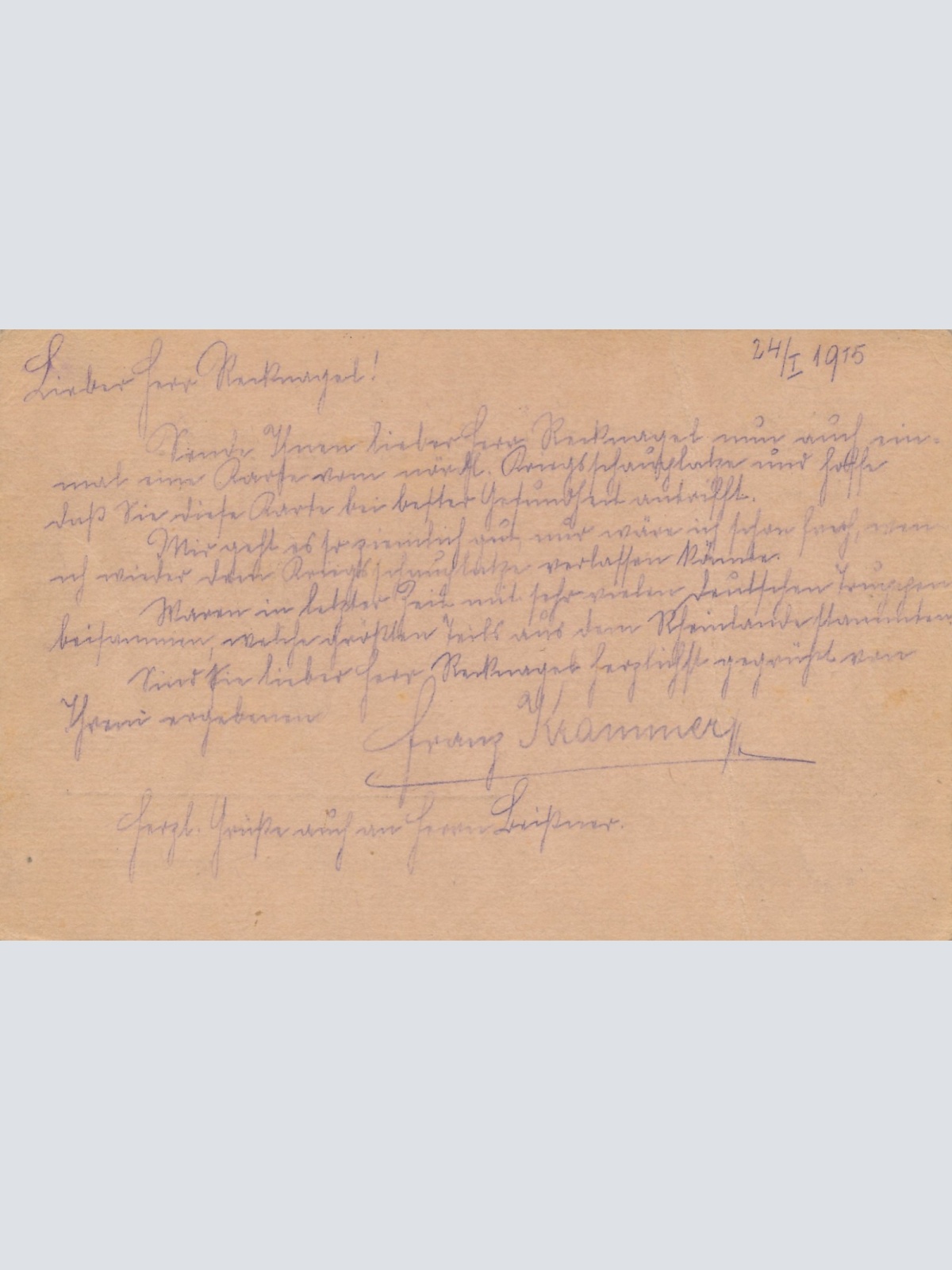 Feldpostkarte K.K Landwehrinfanteriereg. Wien Nr. 1 (16337)