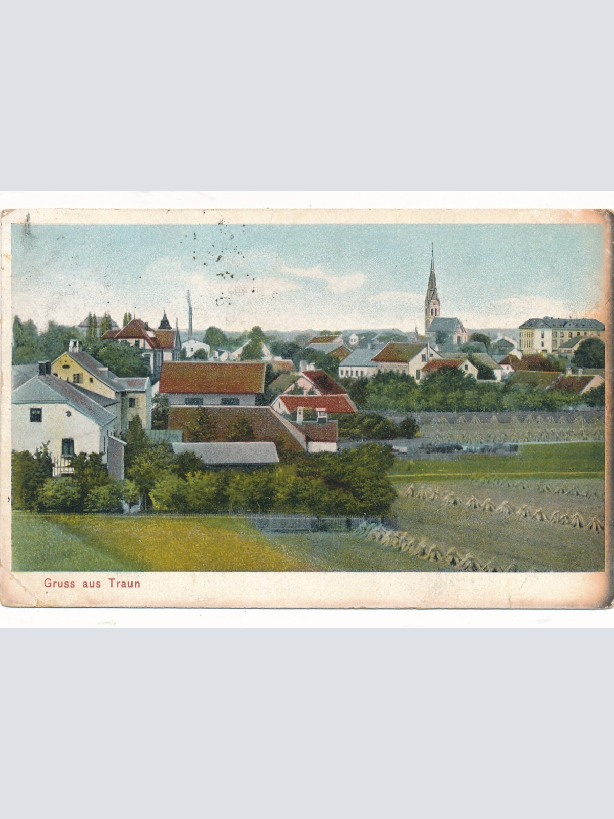 AK gruss aus Traun Oberösterreich (16347)