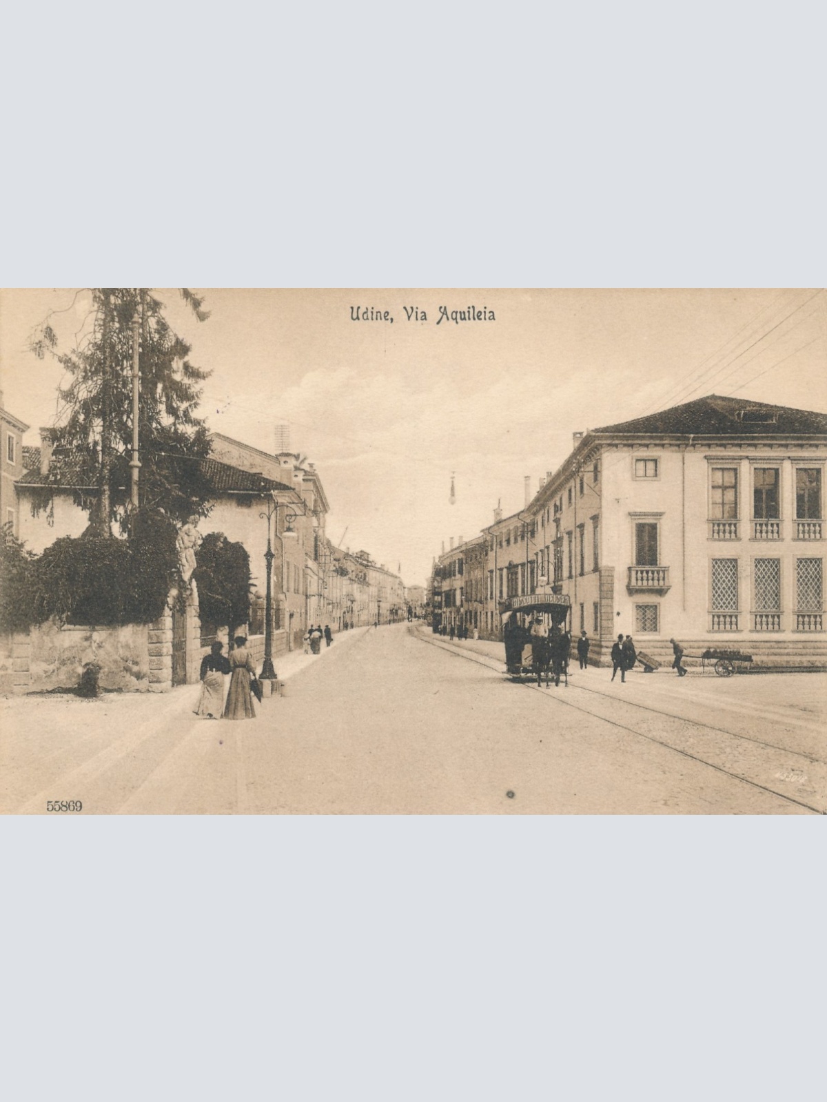 AK aus Udine Via Aquillei Italien Ansichtskarte (16383)