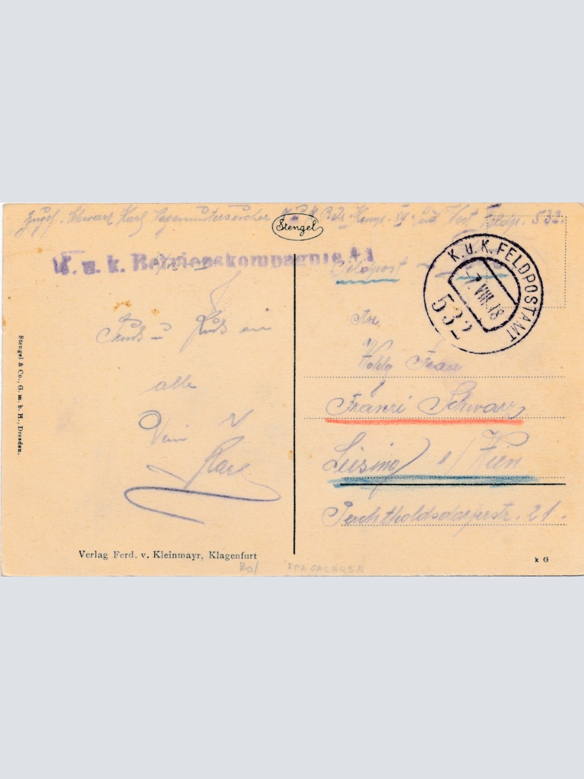 AK aus Udine Via Aquillei Italien Ansichtskarte (16383)