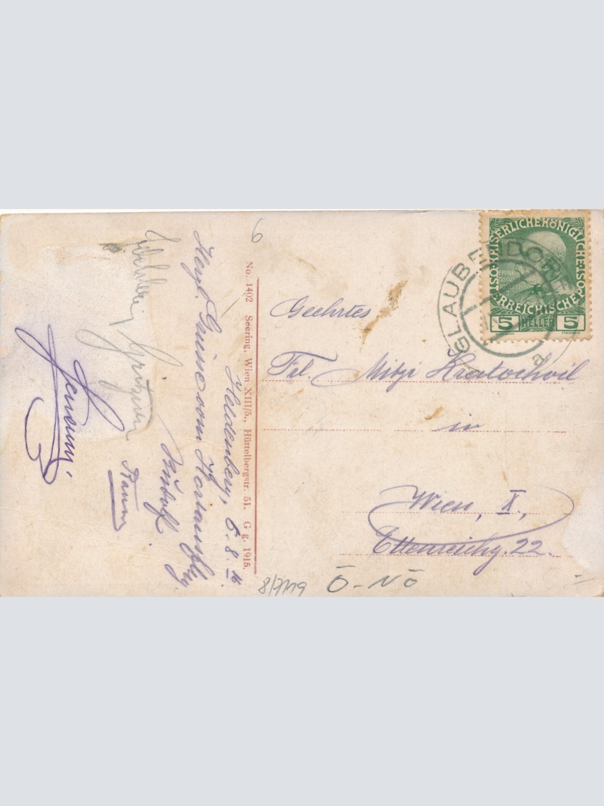 AK aus K .K. Heldenberg Wetzdorf Niederösterreich Ansichtskarte (16377)