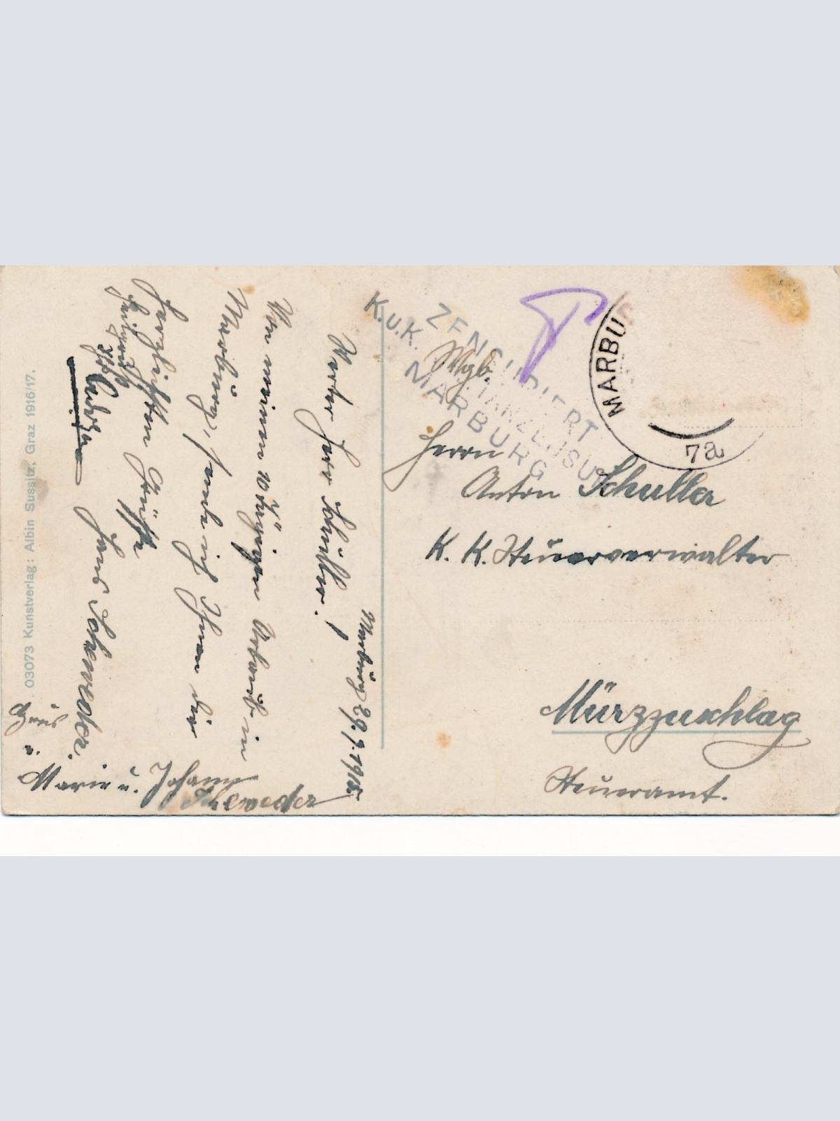 AK aus Marburg a d Drau Slowenien Ansichtskarte (16368)