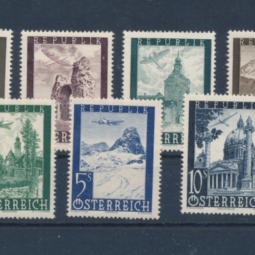 Flugpostausgabe 1947 ANK 820 - 826 postfrisch (16443)