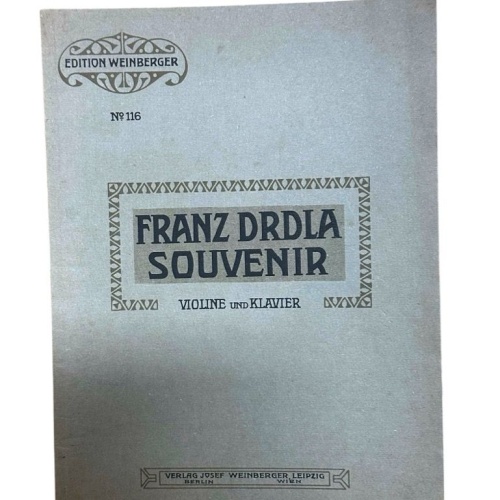 Souvenir, für Violine und Klavier Drdla, Franz: