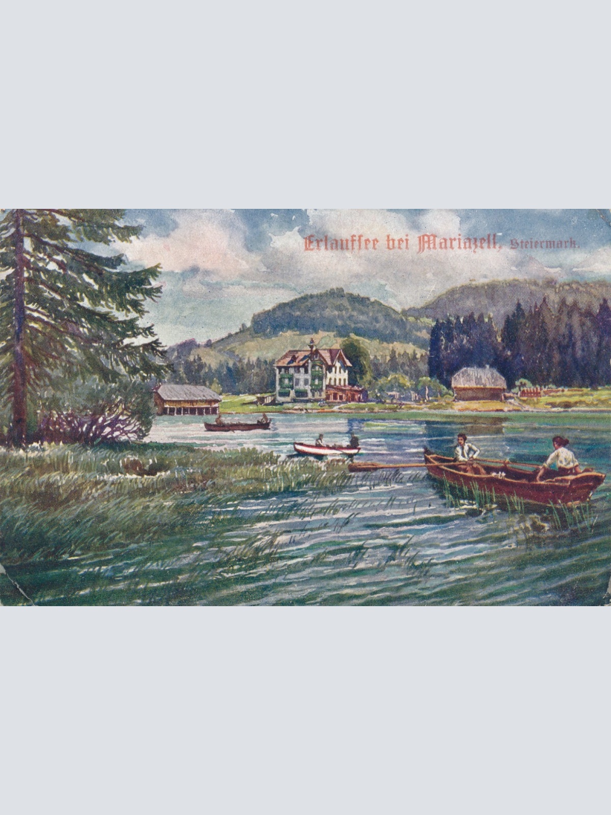 AK vom Erlaufsee bei Mariazell Steiermark Ansichtskarte (16482)