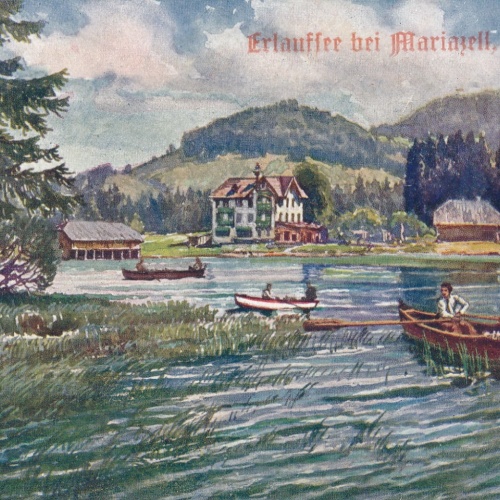 AK vom Erlaufsee bei Mariazell Steiermark Ansichtskarte (16482)