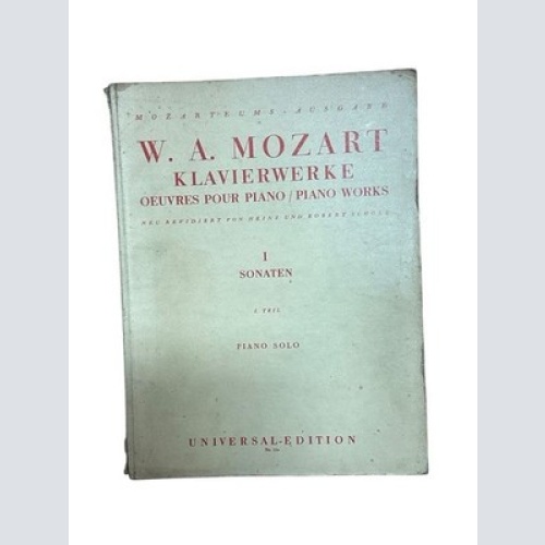 Klavierwerke, Band I: Sonaten für Piano solo Mozart, Wolfgang Amadeus: