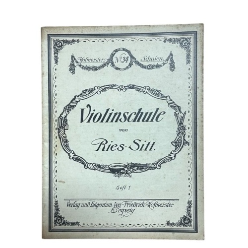 Violinschule. Heft I Ries, Hubert und Hans Sitt: