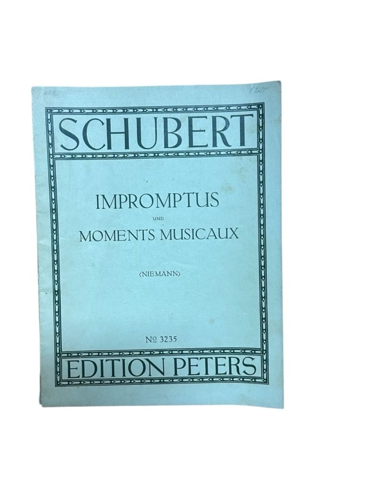 Impromptus und Moments Musicaux For the Piano Niemann, Walter und Franz Schubert