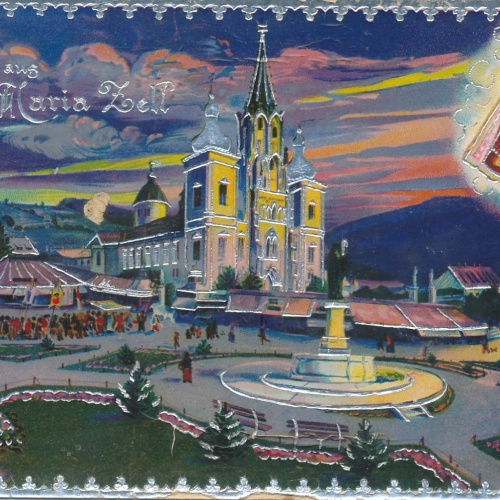 AK gruss aus Mariazell Steiermark Ansichtskarte (16496)