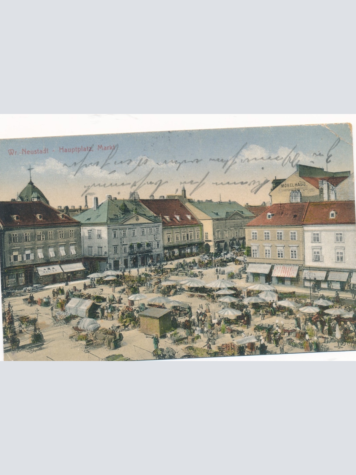 AK aus Wr. Neustadt Hauptplatz Niederösterreich Ansichtskarte (16645)