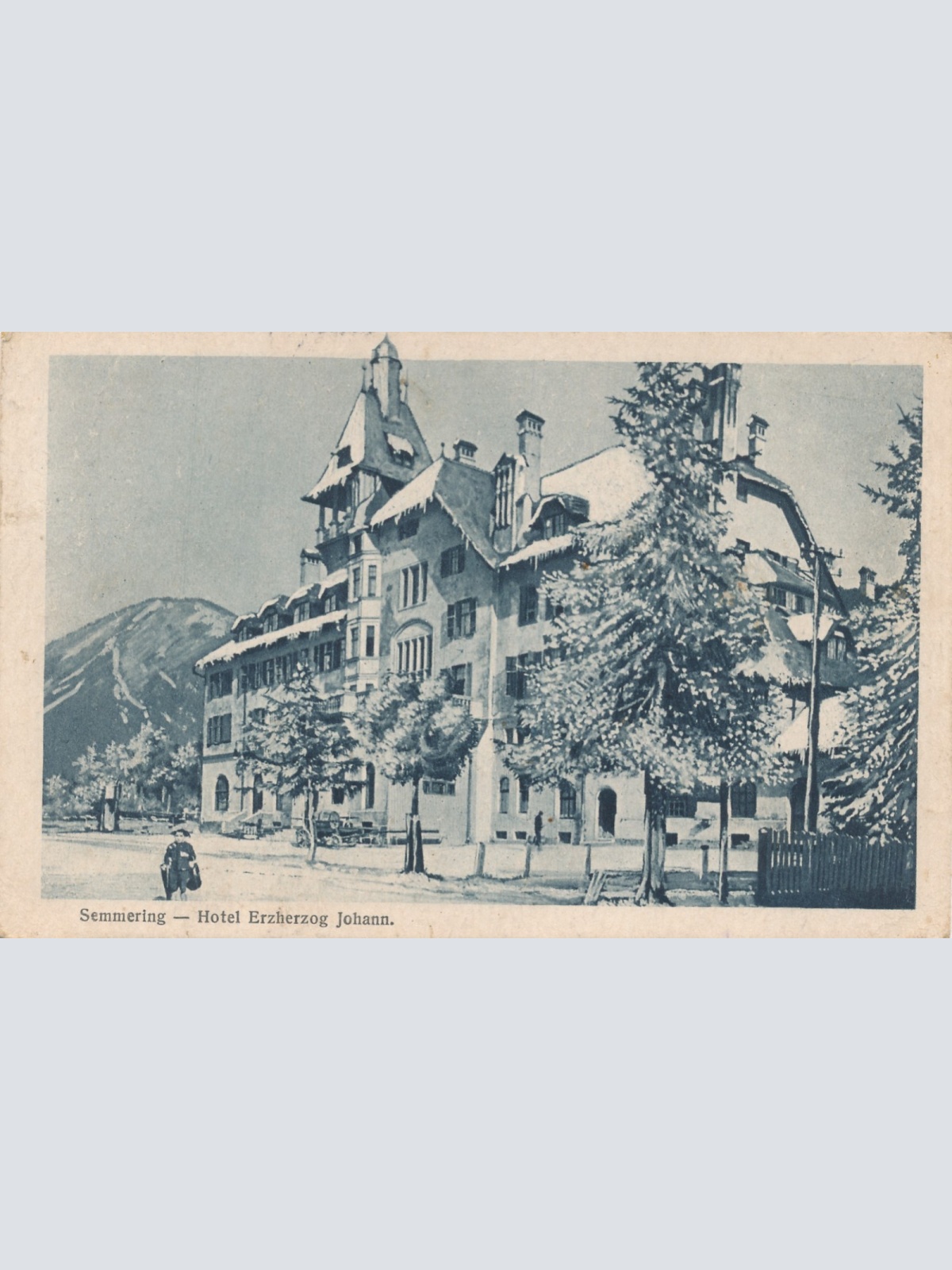 AK aus Semmering Hotel Erzherzog Johann Niederösterreich Ansichtskarte (16642)