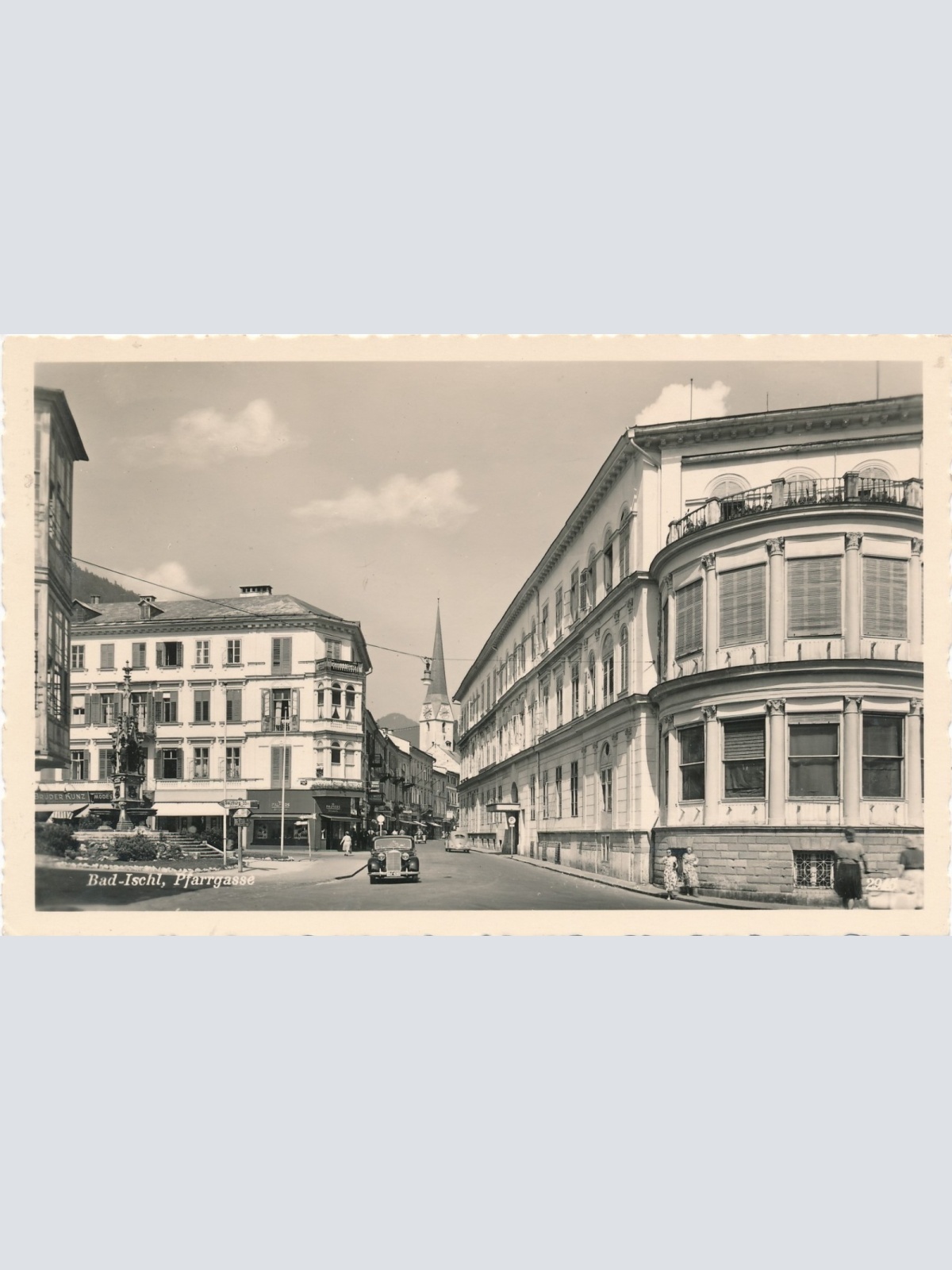 AK aus Bad Ischl Pfarrgasse Oberösterreich Ansichtskarte (16617)
