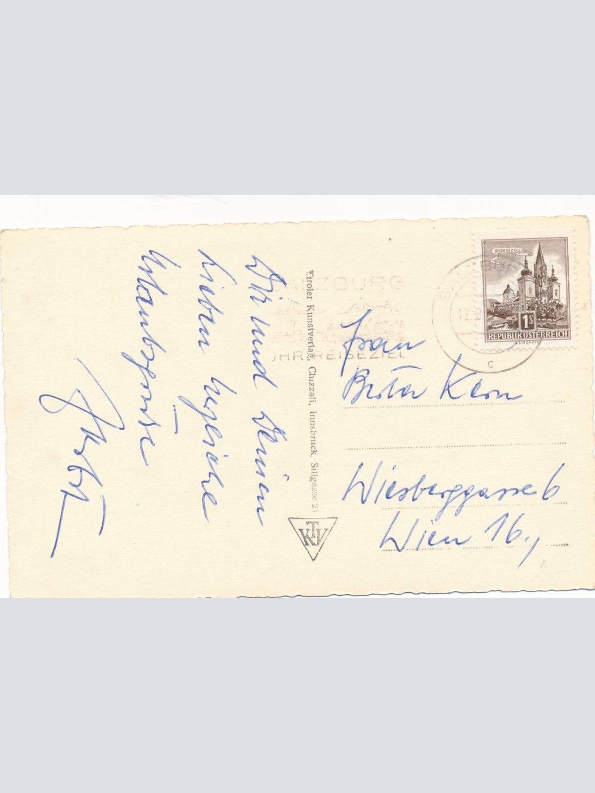 AK aus Bad Ischl Pfarrgasse Oberösterreich Ansichtskarte (16617)