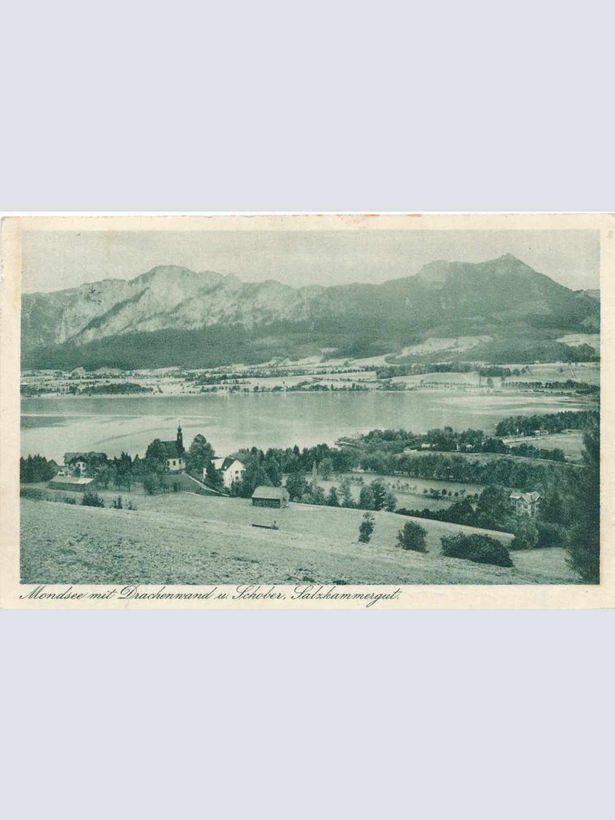 AK aus Mondsee mit Drachenwand Oberösterreich Ansichtskarte (16613)