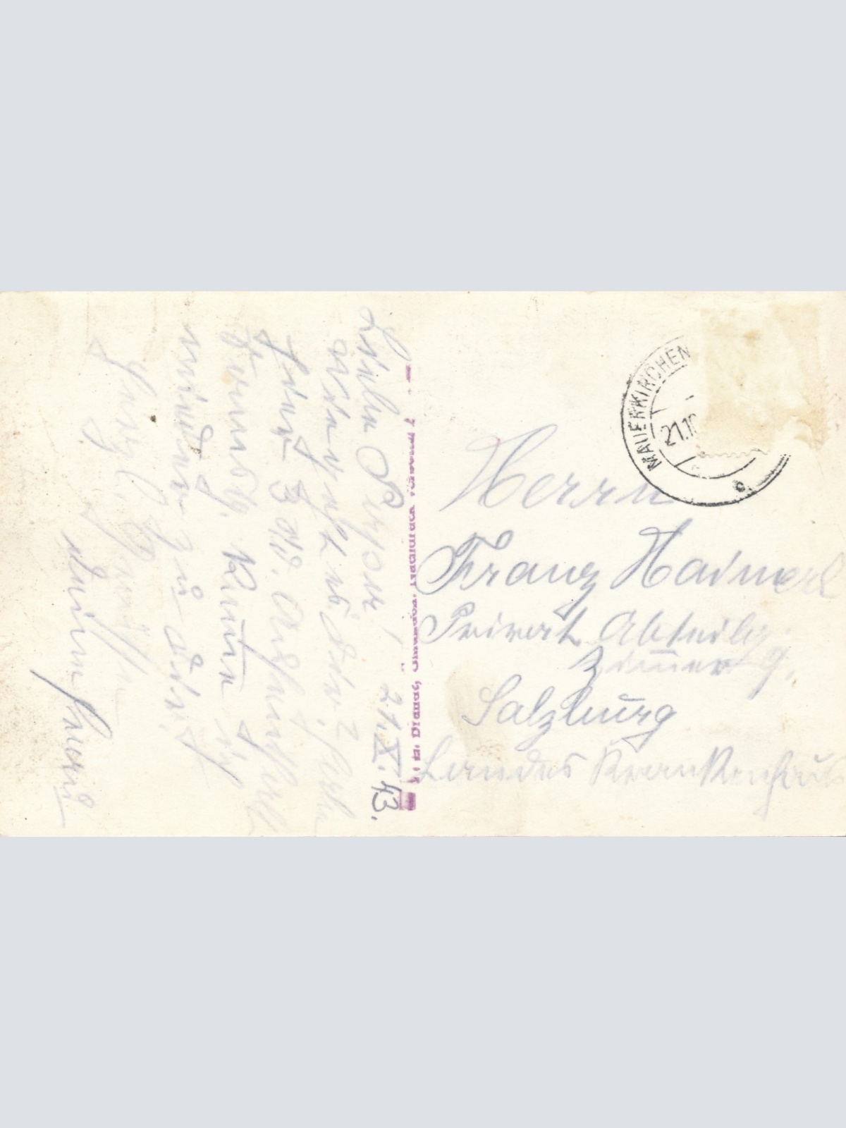 AK aus Mauerkirchen mit Volks und Hauptschule Oberösterreich Ansichtskarte 16525