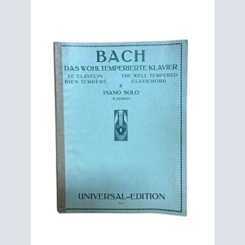 Das Wohltemperierte Klavier - Teil 2, piano solo Bach, Johann Sebastian und Carl