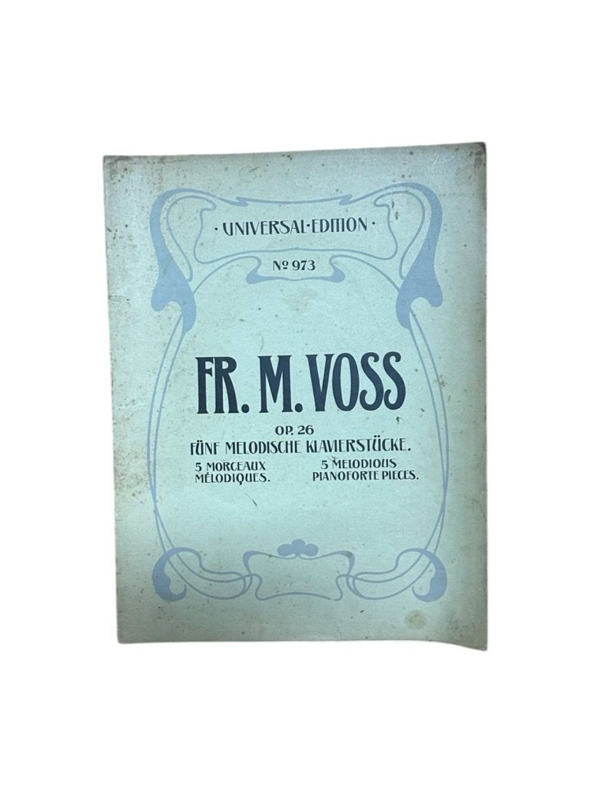 5 melodische Klavierstücke op.26 Voss, Frederick M.: