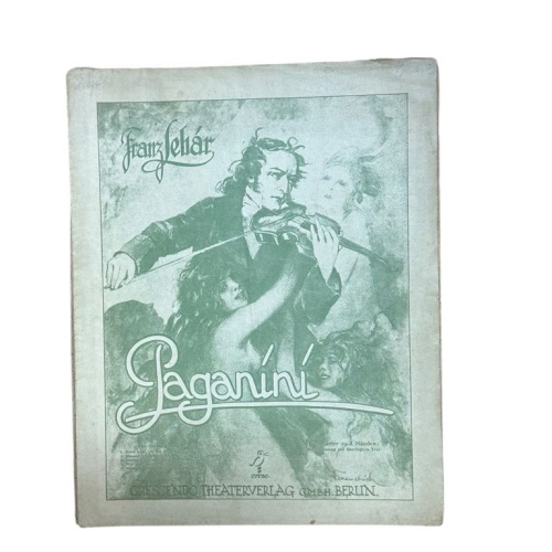 Paganini, für Gesang und Klavier von Paul Knepler ; Bela Jenbach. Musik von Fran